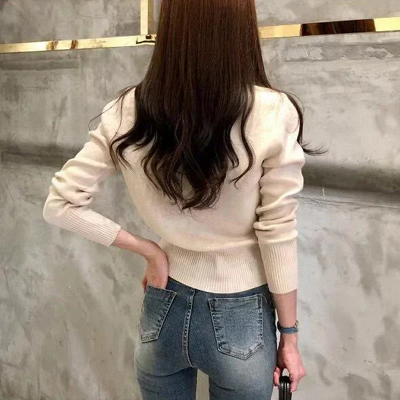 Cardigan - Cotton Blend Short Cut And Easy Soft Layering