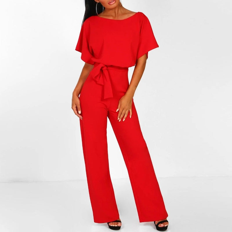 Jumpsuit - Wide Leg & Shaped Waist For Comfortable Fit