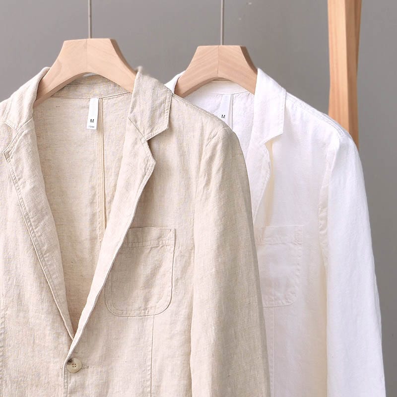 Linen Blazer – Unstructured Cut & Breathable Comfort