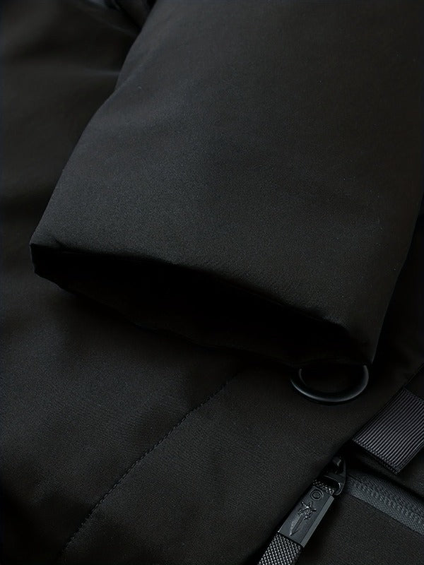 Overcoat - Quilted Polyester Blend Body & Wind Block