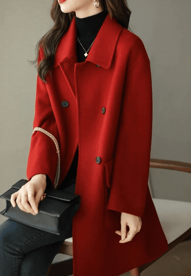 Wool-Blend Blazer - Tailored Front And Fitted Waist