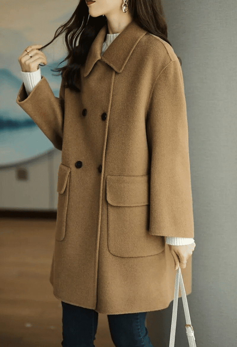 Wool-Blend Blazer - Tailored Front And Fitted Waist
