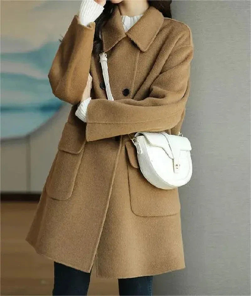 Wool-Blend Blazer - Tailored Front And Fitted Waist