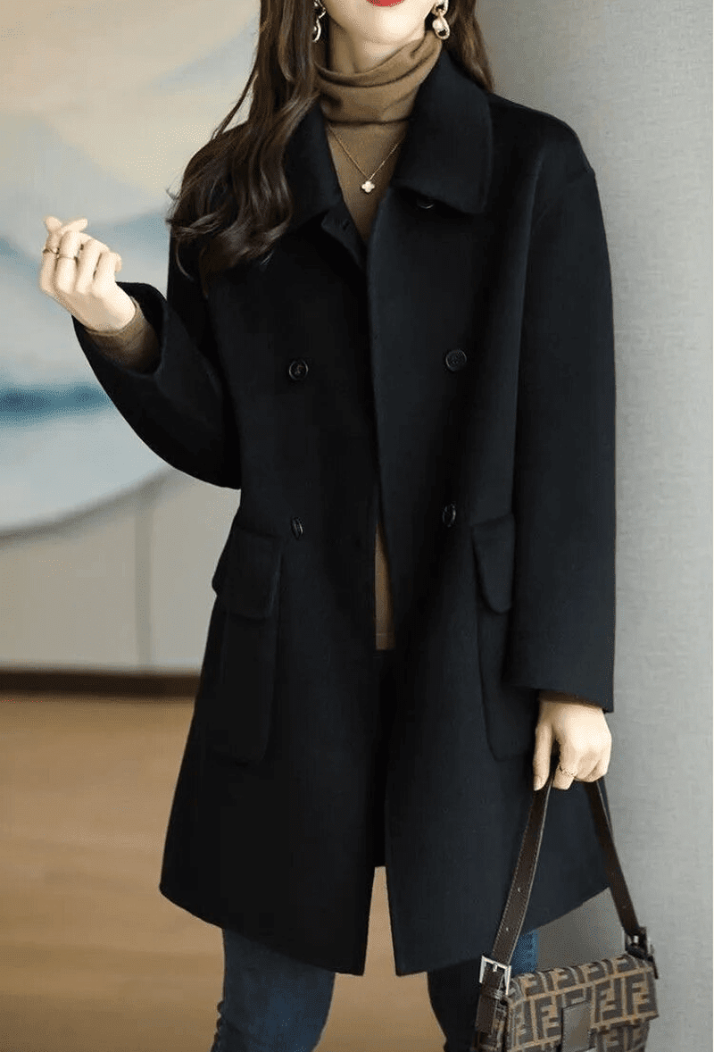 Wool-Blend Blazer - Tailored Front And Fitted Waist