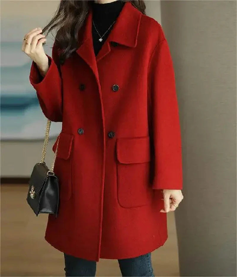 Wool-Blend Blazer - Tailored Front And Fitted Waist