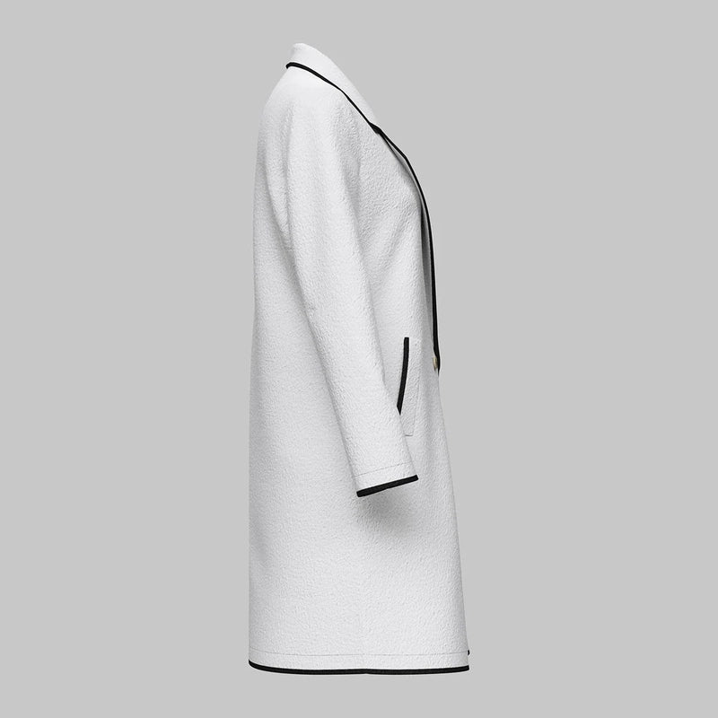 Magneve Andrea - Elegant women's coat for autumn winter with contrast color