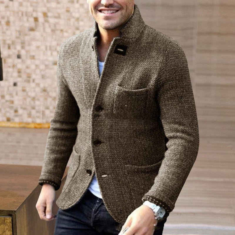 Magneve CB - Vest Bryson - Stijlvolle gebreide cardigan met knopen voor mannen