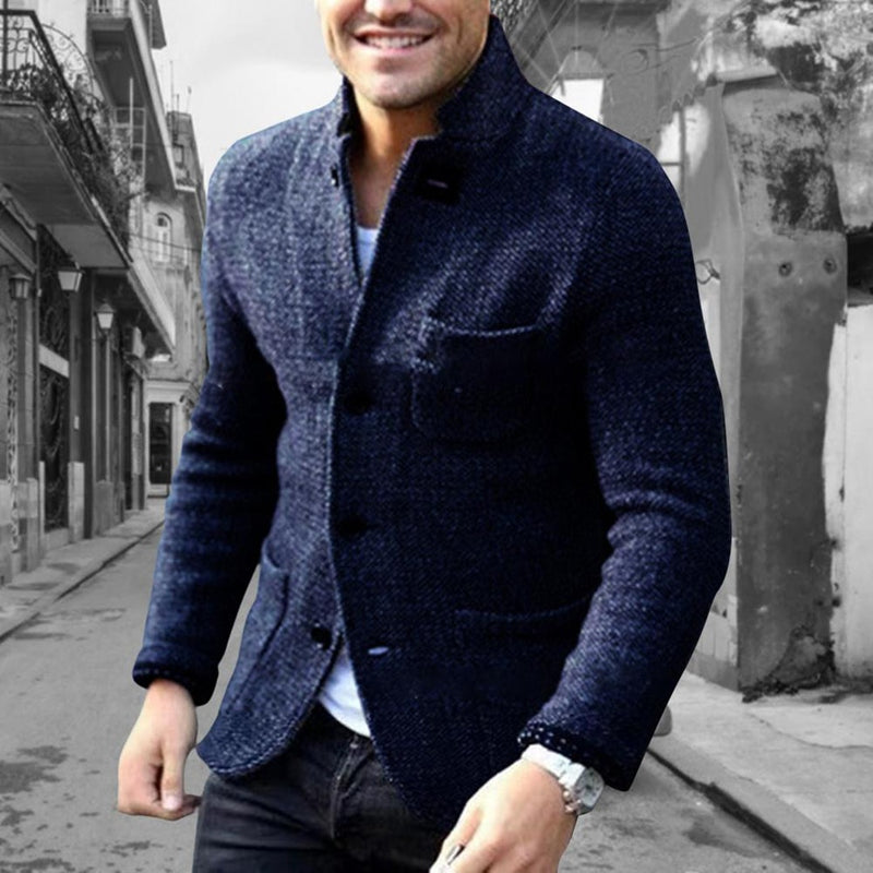 Magneve CB - Vest Bryson - Stijlvolle gebreide cardigan met knopen voor mannen