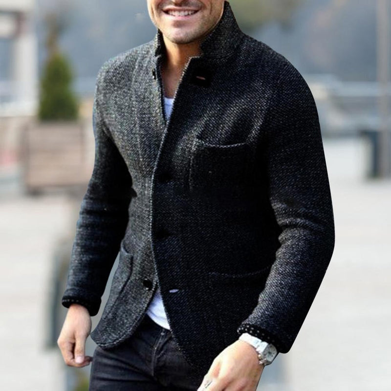 Magneve CB - Vest Bryson - Stijlvolle gebreide cardigan met knopen voor mannen