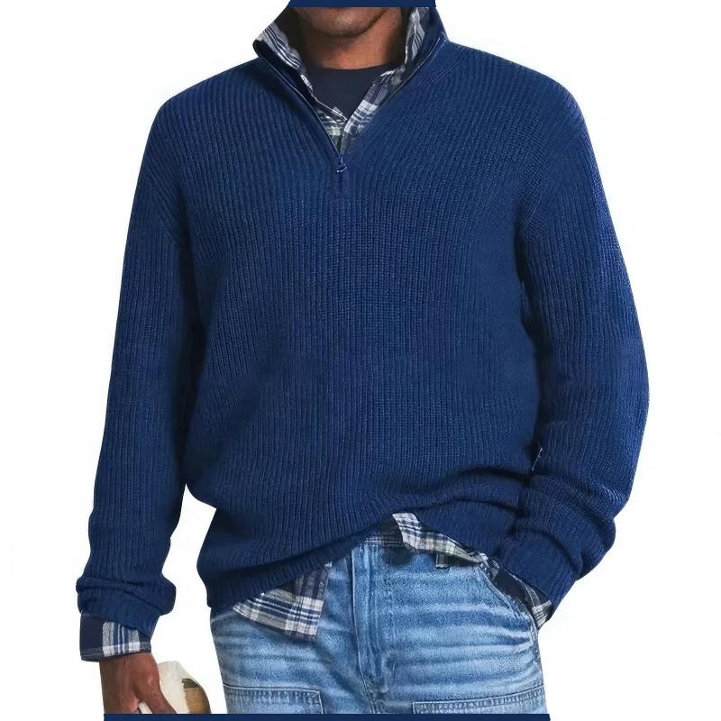 Magneve Eliam - Stylish knitted sweater with zipper for men