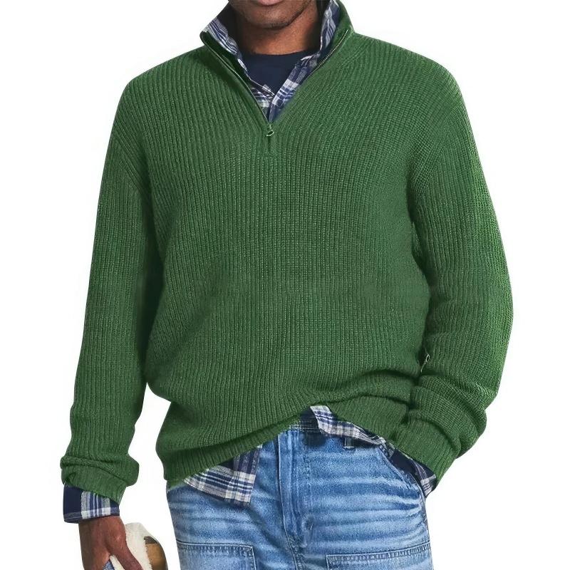 Magneve Eliam - Stylish knitted sweater with zipper for men