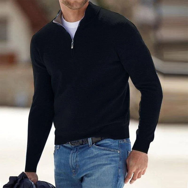 Magneve Men Winter Sweater Stylish men's zip-up vest