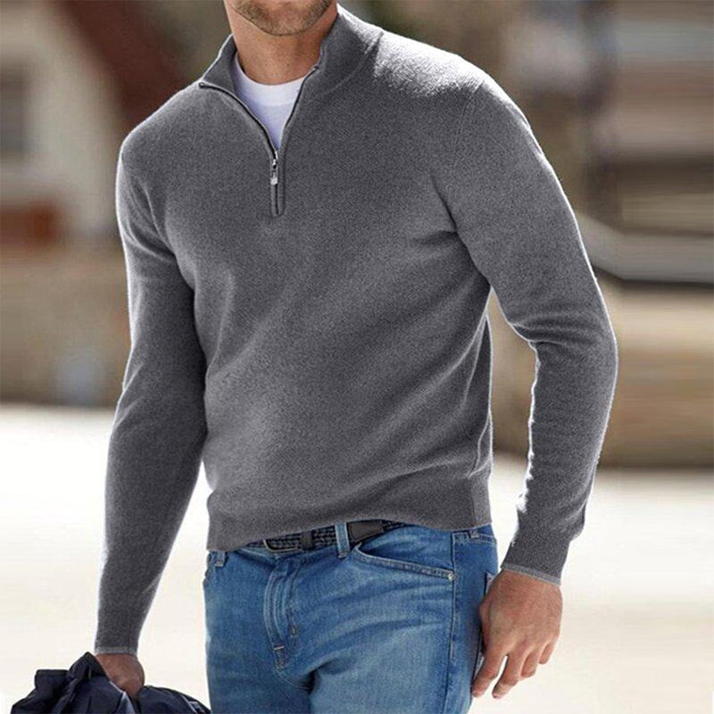 Magneve Men Winter Sweater Stylish men's zip-up vest