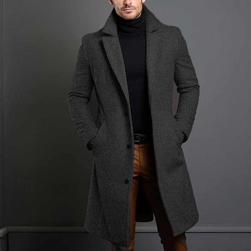 Magneve Raylan - Men's trench coat sweater set