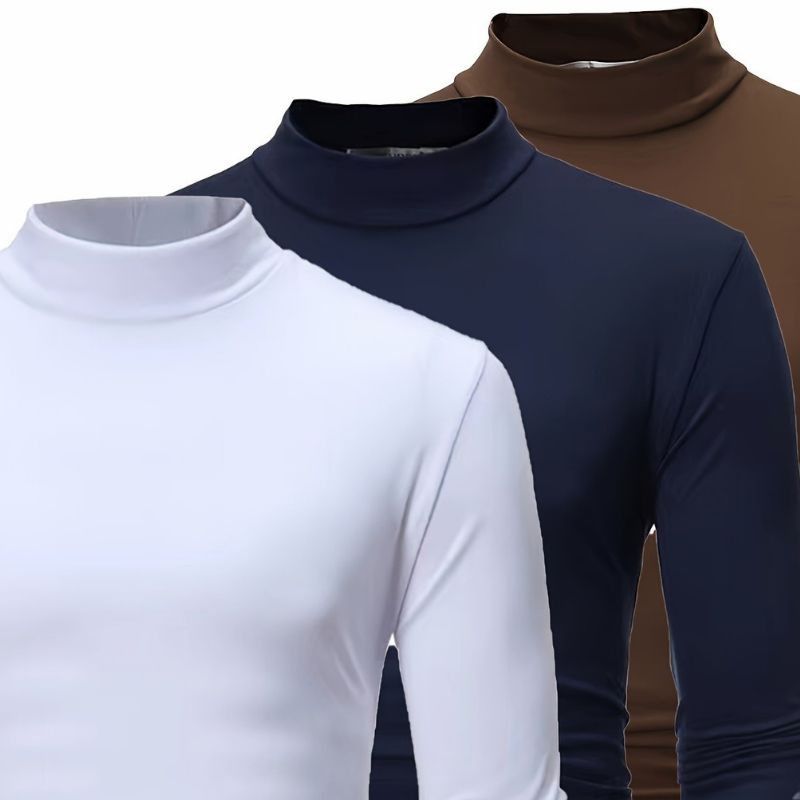Magneve Rylan - 3-Pack Casual Thermal Turtle Neck