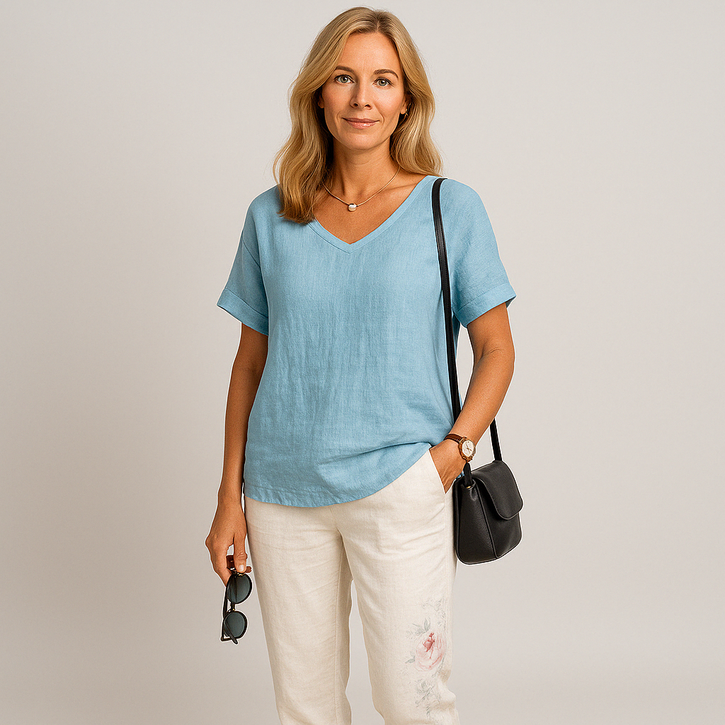 Top Linen Cotton Blend – Lightweight Shape & Breathable