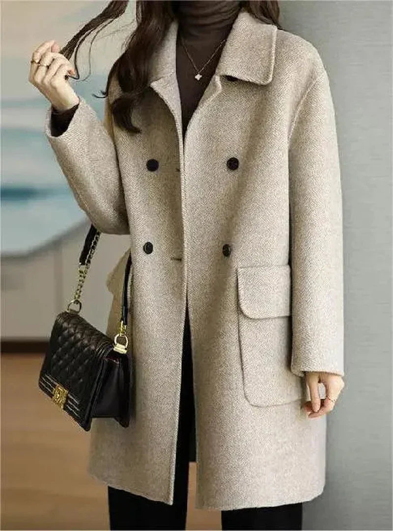 Wool-Blend Blazer - Tailored Front And Fitted Waist